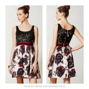 Anthropologie ▪ Brushtroke Blossoms Dress